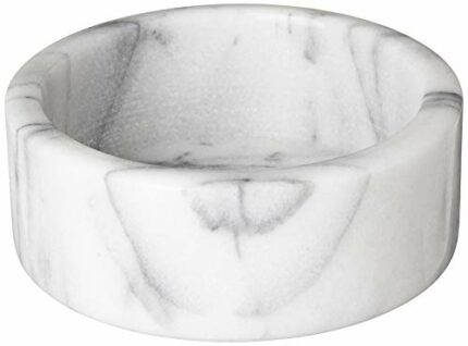Fox Run 48758 Marble Wine Stand, Stoneware, White