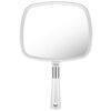 Auxmir Hand Mirror with Handle, Professional Barber Handheld Mirror, Wall Hanging Viewing Comapct Mirror for Makeup, Shaving Salon, Facial Care,