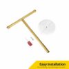 Hand Towel Holder Gold, Hand Towel Rack Stand with Heavy Weighted Base, Countertop Hand Towel Holder Stand for Bathroom，SUS304 Stainless Steel (G
