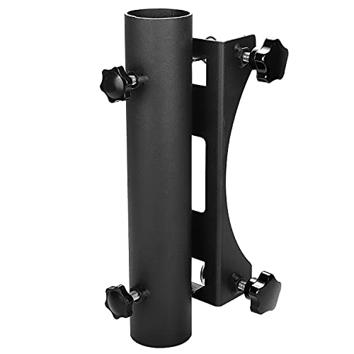 VANROUG Heavy Duty Balcony Umbrella Holder Clamp Garden Fence Parasol Decking Holding Bracket Stand,Clamping range(0.8"-2.4"),Umbrella Diameter(1