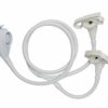 Croydex Freeway Secura, Shower Kit, 1 Metre Long hose, Fits Most Normal Round or Oval, Controlable Shampoo Spray