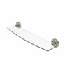Allied Brass R-33/18-BBR R 33 Regal Collection Inch Glass Shelf, 18 Inch, Brushed Bronze