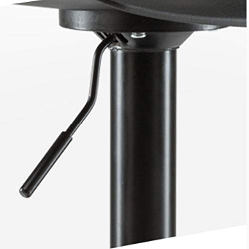 LUKEO Hydraulic Bar Stool Dining Chairs with Backrest 360° Swivel Adjustable Height PU Upholstered Seat Assembled Pub Home