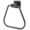 Alise Hand Towel Holder Bathroom Towel Ring Towel Bar Wall Mount Towel Hanger,GKL7009-B SUS304 Stainless Steel Matte Black