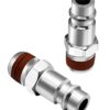 YOTOO 19pcs 1/4" BSP Air Line Connectors Euro Hose Compressor Fitting Metal Quick Connectors Air Coupler and Plug Set