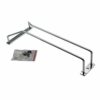 Abcsea 24 cm Wine Glass Holder Rack, Chrome Wine Glass Holders Hanging Under Shelf, 1 Piece (1 Row)