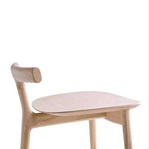 DINGZZ Solid Wood Bar Chair Household High Stool Reception Chair Simplicity Bar Nordic Barstool Backrest Stool Coffee Chair