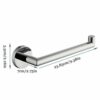 Towel Rack Stainless Steel Bathroom Towel Ring Multifunctional Wall Mounted Towel Bar Hand Paper Towel Holder Suitable for Kitchen Hotel Bedroom