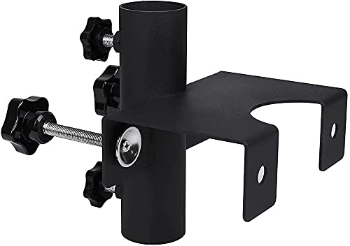 VANROUG Heavy Duty Balcony Umbrella Holder Clamp Garden Fence Parasol Decking Holding Bracket Stand,Clamping range(20mm-63mm),Umbrella Diameter(2