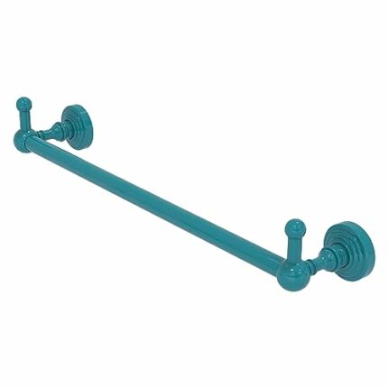 Allied Brass WP-41-24-PEG-GLT Waverly Place Collection 24 Inch Towel Bar with Integrated Hooks, Glokzin Teal