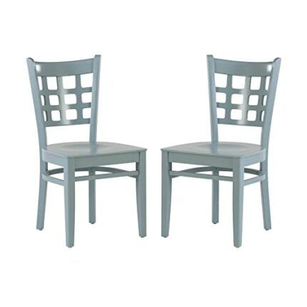 Linon Vanna Dining Side Chair, Solid Beechwood, Slate