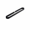 N/A Towel Rack - Aluminum Bathroom, Bathroom Towel Rack, Horizontal Bar Towel Rack, Black Towel Rack, Size 60x6.8x3 Cm