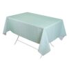 32nd PEVA Easy Clean Wipeable Check Pattern Tablecloth Cover, Suitable for Indoor and Outdoor Use (137cm X 180cm) - Teal Check