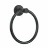 Black Towel Ring，Hand Towel Holder for Bathroom Wall Mounted，Bathroom Towel Holder,Bathroom Towel-Racks,Bathroom Hardware Simple Round Towel Hang