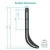 WALI SBR201 Universal Sound Bar Bracket for Mounting Above or Under TV, Fits most 32 to 70 Inch TVs, 33 Lbs Weight Capacity, Black