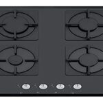 Franke FHNS 604 4G BK C built-in Gas hob Black – Plate (Built-in, Gas Hob, Glass, Black, 1000 W, 1750 W)