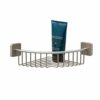 Tiger Onu Corner Shower Basket, Stainless Steel, Chrome, 21.8 x 8.4 x 21.8 cm