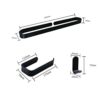 TBIIEXFL Bathroom Hardware Set Aluminum Black Wall Hanging Bathroom U-shaped Towel Rack Bathrobe Single Hook Roll Paper Hook