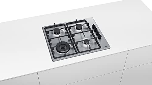 Bosch PBH6B5B60 Gas hob, 60 cm, Stainless steel, Serie 2, Built in