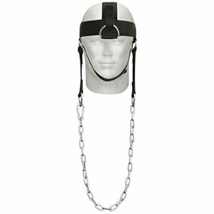 AQF Adjustable Head Harness Dipping Neck Builder with D-Hook attachment Weight Lifting Chain Harness