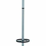 Alba Coat Stand, Metallic Grey & Black, One Size