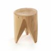 GELISURE Stools Footstool Step Stools Nordic Natural Log Pier Solid Wood Stool Creative Stool Change Shoe Bench Tea Table Stool Tree Stump Wooden
