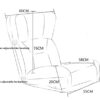 ZCMEB Furniture Back Support Foldable Leisure Chair Floor Folding Adjustable Gaming Chair Bedroom Living Room