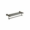 N/A Black Towel Rail, Stainless Steel Towel Rack, Thick Towel Rack, Size 60x22x13.5 Cm - Towel Rack