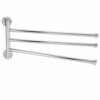 Towel Rack Wall Mounted, Swivel Towel Rail Towel Bar Rotating Towel Holder with 3 Arms for Bathroom Kitchen- Durable and Space-Saving