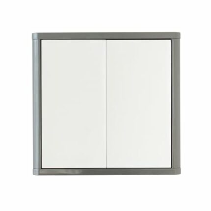 House & Homestyle Mirror Cabinet, Engineered Wood, One, Grey