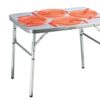 Aluminium Folding Camping Table 75 X 55 Cm Garden Table Side Table Folding Picnic Table Foldable And Height -Adjustable