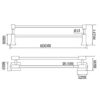 -Shelf,Towel Rack Towel Rail, Bathroom Accessories Oval Double-Bar Towel Rail, Bathroom Hardware Accessories,Surface Towel Rack Copper Gold
