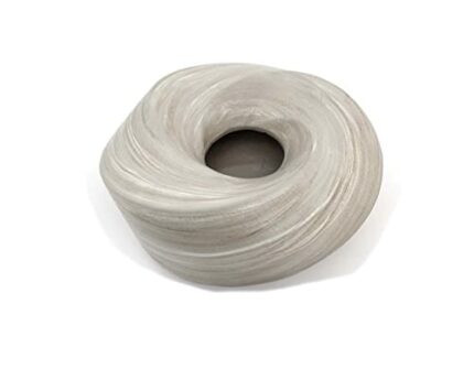 Modern Design Ceramic Centerpiece Round Light Grey Table Top for Kitchen, Living Room, Dining Room, Ngl 143