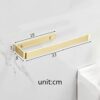 Towel Bar Towel Rail Brushed Gold bathroom towel rack Wall Mounted Space Aluminum Towel Holder Storage Rack for Bathroom, Kitchen, Toilet