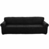 rayinblue Sofa Cover 1 2 3 4 Seater Slipcover Easy Stretch Elastic Fabric Sofa Protector Slip Cover Washable (4 Seater/XL, Chocolate/Brown)