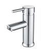 Solepearl Basin Tap Mixer Bathroom Solid Brass Hot and Cold Basin Mixer Tap Bathroom Sink, Modern Single Lever Bathroom Sink Tap with UK Standard