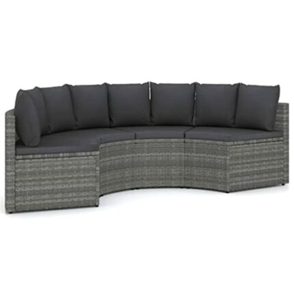 TJLSS Garden Furniture with Cushions Braided Resin 4pcs/6pcs/8pcs Resin Garden Furniture Set (Color : B, Size : Taille unique)