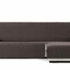 Eysa Rabat practica chaise longue cover 240cm, color 01/camel, right-frontal view