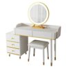 DINGZZ Bedroom Light Vanity, Small Desk Wind Bedroom Large Capacity Storage Cabinet