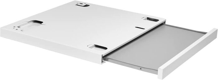 Asko Pull-Out Shelf (Connector) for Washing mashines and dryers HSS1053W, Stainless Steel, White