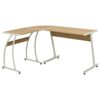 vidaXL Corner Desk Home Office Furniture Study Room Computer Writing Work Studying Table Workstation Writing Corner Desk L-Shaped Black