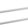 Bathroom Space Aluminum Wall Towel Rack Bathroom Towel Rack Shelf Storage Rack Single Rod Bathroom Shower Rack (Gold + White) Tower Hanger/50Cm