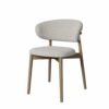 WALNUT Dining Chairs Relax Ergonomic Dining Chair Kitchen Leathr Wooden Home Furniture (Color : 3-pack, Size : Light Grey)