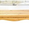 taimowei Heavy Duty Bath Stool Wooden, Shower Stools Solid Foot Stool Bench Antiskid Stable for Bathroom Max 150 Kg 25 * 13 * 6Inch,Household Goo