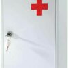 PaulStore Wall Mount First Aid Medical Medicine Metal Steel Cabinet Box Lockable Case Box