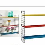 Tomado Timeless and modular wall shelf, metal, white, 70x21x68 cm