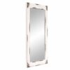 24x36 Distressed White Reclaimed Wood Wall Mirror