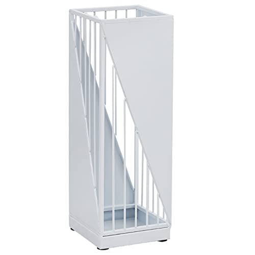 FBITE Umbrella Stands,Hollow Carved Umbrella Holder, Floor Standing Umbrella Stand with Drain Hole & Four Hooks, Home Office Entryway Decor Umbre