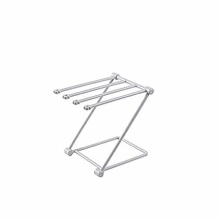 N/A Folding Towel Rack, 4-bar Hand Towel Towel Rack, Adjustable Towel Rack, Bathroom Towel Rack (Color : D)