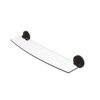 Allied Brass R-33/18-BBR R 33 Regal Collection Inch Glass Shelf, 18 Inch, Brushed Bronze